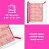 Yoobi Barbie Single Zip Binder Case Pink Barbie Logo Pattern, School Supplies - 3 of 4
