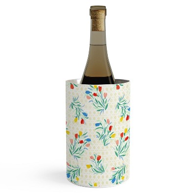Jacqueline Maldonado Tulips and Lattice Natural Wine Chiller - Deny Designs