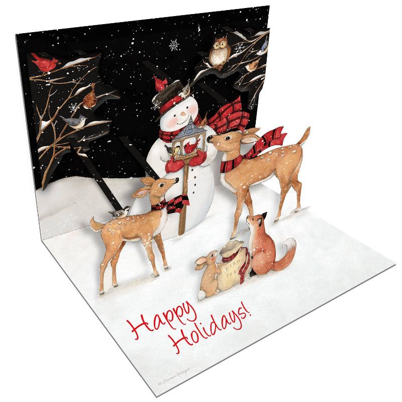 8ct Lang Sam Snowman Pop-Up Boxed Holiday Greeting Cards, 1 of 6