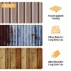 Aoxun 6' x 4' Storage Shed Lean to Storage Shed, Outdoor Metal Wall Side Storage Sheds, Brown - 3 of 4