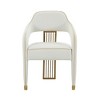 TOV Furniture Corralis Performance Linen Upholstered Dining Chair in Cream - 3 of 4