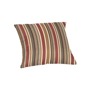 Casual Cushion Patterned Sunbrella Fabric 1-Piece Indoor/Outdoor Square Throw Pillow,15"W x 15"L - 1 of 4