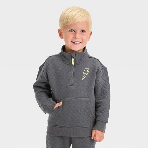   Essentials Boys' Polar Fleece Quarter-Zip Pullover Jacket,  Blue, X-Small : Clothing, Shoes & Jewelry