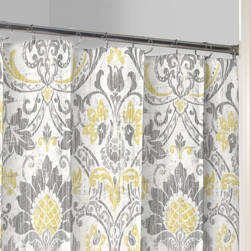 Rayna Printed Shower Curtain Gray - Marble Hill, 2 of 4