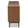 Hildon Mid-Century Modern Wood 6 Drawer Storage Dresser Brown - Baxton Studio - 4 of 4