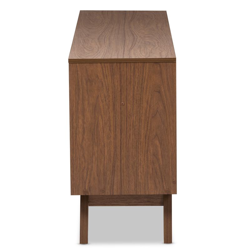 Hildon Mid-Century Modern Wood 6 Drawer Storage Dresser Brown - Baxton Studio, 5 of 9