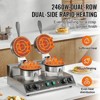 Mojgar Commercial Waffle Maker Dual-Head Round Waffle Iron 2460W Non-Stick - 2 of 4