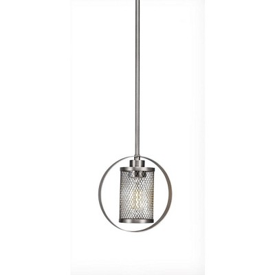 Toltec Lighting Infinity 1 - Light Pendant in  Brushed Nickel