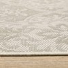 Paloma Floral Trellis Patio Rug Ivory/Gray - Captiv8e Designs - 3 of 4