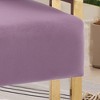 Modern Decorative 2PC Teddy Fleece Upholstered Side Chairs with Gold Metal Legs, Ergonomic Cushion, No Wheels, Suitable for Living Room - 4 of 4
