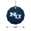 Northwood University Primary Logo Porcelain Scalloped Holiday Christmas Tree Ornament - 3 of 4