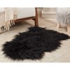 Saro Lifestyle Luxurious Faux Mongolian Fur Indoor Rug - 3 of 3