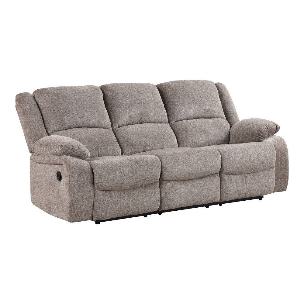 Photos - Sofa miBasics 88" Dancerain Transitional Upholstered Chenille Manual Reclining