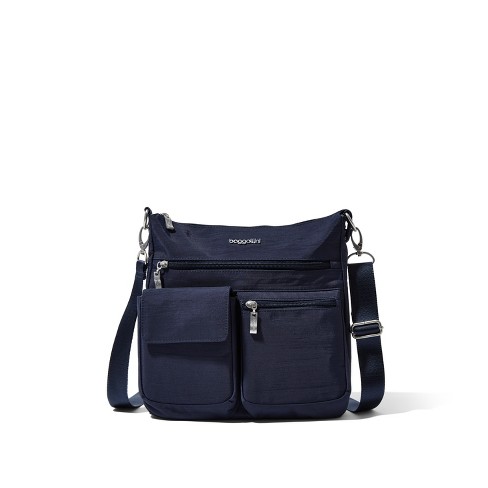 Baggallini Go Bagg Crossbody Bag With Rfid Wristlet - French Navy