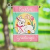 Easter Greeting Linen Garden Flag - 2 of 2