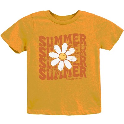 The Juniper Shop SmileyWorld Summer Wave Stacked Youth Short Sleeve Tee