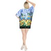 HAPPY BAY Women's Beachwear Summer Swim Beach Dress Swimwear Women Halloween Bikini Bathing Suit Swimsuit Coverups for Women 3X-4X Blue Floral - 4 of 4