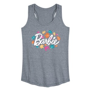 Women's - Barbie - Fall Leaves Graphic Racerback Tank - 1 of 4