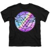 Boys' Short Sleeve Wonder Woman Unicorn Galaxy Wonder T-Shirt - 2 of 4