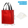 Unique Bargains Reusable Non-Woven Metallic Shiny Finish Gift Goodie Bags 12 Pcs - 2 of 4