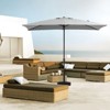 Hyleory 10FT Market Umbrella for All Seasons, 6 Iron Core Ribs, Size: 120" x 96" - 3 of 4
