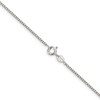Black Bow Jewelry 1.25mm Sterling Silver Diamond Cut Solid Octagonal Box Chain Necklace - 2 of 4
