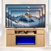 70" Modern Fireplace TV Stand, Entertainment Center for TVs Up to 80", Wood Media Console with 2 Drawers & 2 Doors - 4 of 4
