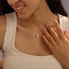 Summit Adventure 14K Gold Pearl Necklace for Women – Dainty CZ Pendant Choker, Trendy Wedding Jewelry - 4 of 4
