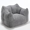 NicBex Chenille Fabric Bean Bag Chair with High-Resilience Foam,Lazy Sofa Chair with Handle Design and Armrest,Lounge Chair for Living Room - 2 of 4