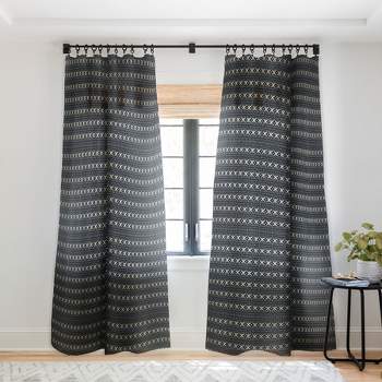 Holli Zollinger ADOBO MUDCLOTH DARK Single Panel Sheer Window Curtain - Deny Designs