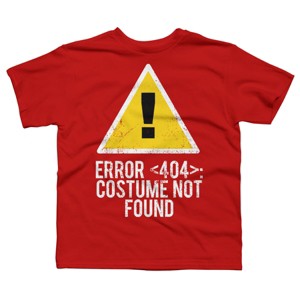 Boy's Design By Humans Halloween Error 404 Costume Not Found Apparel By COVI T-Shirt - 1 of 3