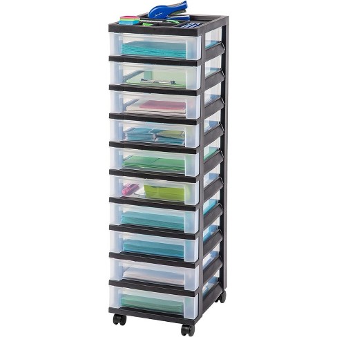 IRIS USA Craft Organizers and Storage, Rolling Storage Cart for