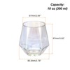 Unique Bargains Diamond Stemless Design Whiskey Glasses Drinkware - 2 of 4