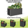 coucheta 6x3x1FT Planter Raised Beds , Upgraded-Quality Raised Bed with Open Base and Safe Edge, Outdoor Planter for Flowers and Plants - 2 of 4
