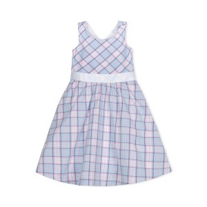 Hope & Henry Girls' Sleeveless Special Occasion Party Dress with Cross Back Detail, Kids - 1 of 4