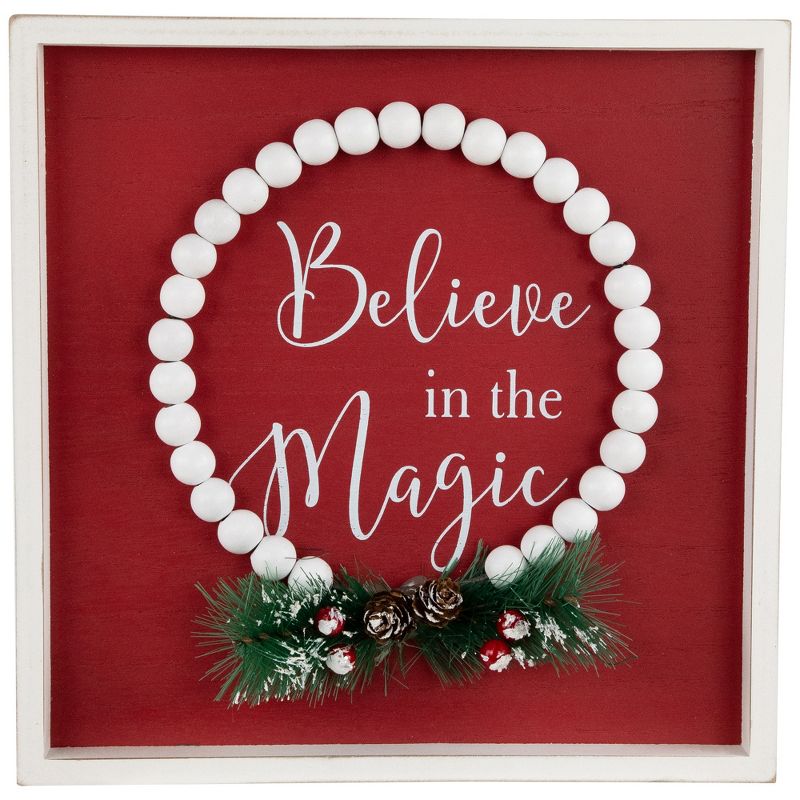 Northlight "Believe in the Magic" Framed Christmas Wall Sign - 9.75", 1 of 8