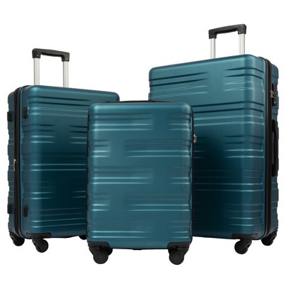 Delta 3 Piece Black PC Luggage Set (28/24/20) - Shop1913 by RG