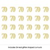 Big Dot of Happiness Gold Glitter 70 - No-Mess Real Gold Glitter Cut-Out Numbers - 70th Birthday Party Confetti - Set of 24 - 2 of 4