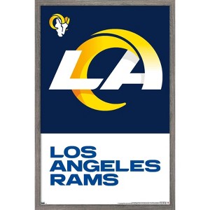 Trends International NFL Los Angeles Rams - Logo 20 Framed Wall Poster Prints - 1 of 4