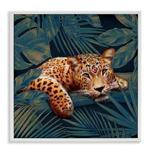 Stupell Industries Tropical Leopard with Glitz Gem, 12" x 12" - 1 of 4