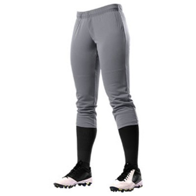 girls gray softball pants