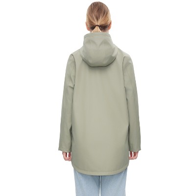 Женские куртки Rokka&Rolla Women's Waterproof Rain Coats Hooded Jackets-Sage Green, size Medium — фото 2