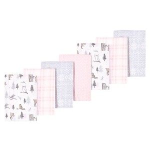 Luvable Friends Hudson Baby Flannel Burp Cloths 7pk - 1 of 2