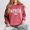 Simply Sage Market Women's Lightweight Garment Dyed Graphic Sweatshirt Apres Ski University - 3 of 4