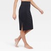 Assets By Spanx Women's Ponte Side Slit Skirt - Black 1x : Target