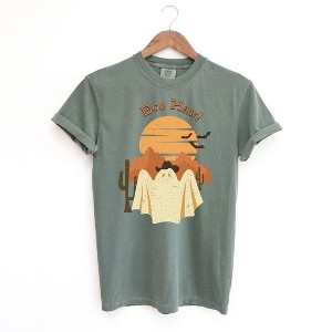Simply Sage Market Women's Boo Haw Country Short Sleeve Garment Dyed Tee - 1 of 2