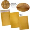 UOFFICE Pack of 2000 Bulk Kraft Bubble Mailers 4" x 8" - #000 Self-Sealing Padded Envelopes - 3 of 4