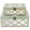 Cheung's Ebba Mirrored Brushed Gold Boxes - 3 of 4
