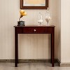 Costway Console Table with Drawer Entryway Hallway Accent Wooden Table Espresso - 4 of 4