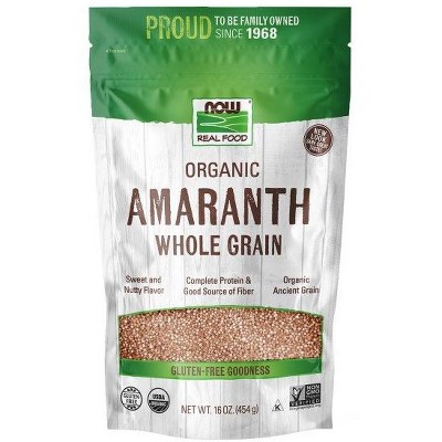 Amaranth Grain Organic by Now Foods  -  1 lbs Grains